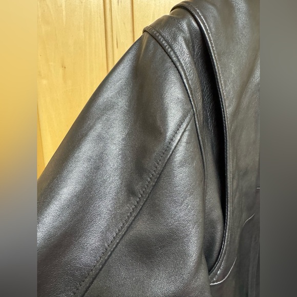 Harley-Davidson Black Genuine Leather Bomber Jacket Unisex - Picture 9 of 9